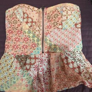 Strapless too multicolor